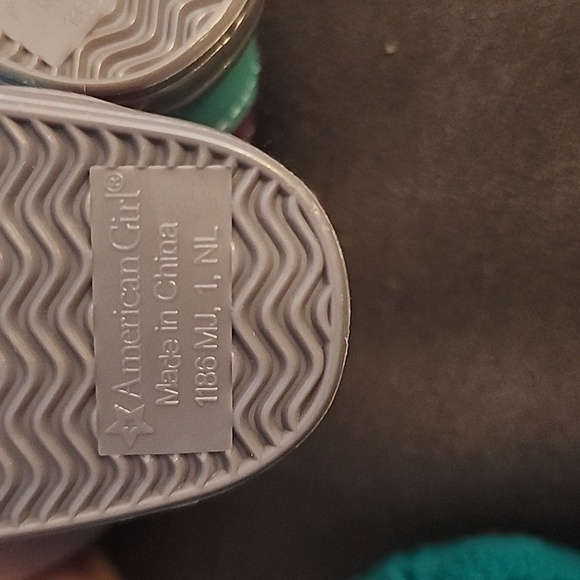 American girl doll Purple and Teal  Shoes - Picture 2 of 3